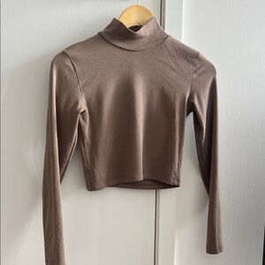 Zara Taupe Crop Top